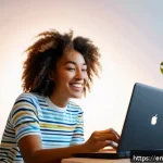 Home 21 숏폼 콘텐츠 제작을 위한 창의적 접근 - A dynamic and engaging short-form video creator setup in a modern home studio, featuring a young pro...